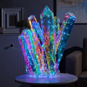 Светодиодная фигура «Кристаллы» 60 60 20 см, пластик, 220 В, свечение белое