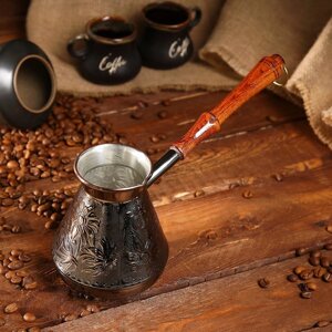 Турка для кофе медная «Ромашка», 0,5 л