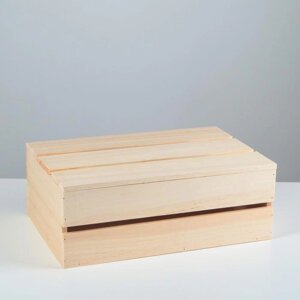 Ящик деревянный 352313 см подарочный с реечной крышкой