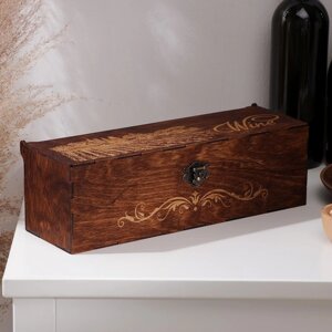 Ящик для вина Adelica «Тоскана», 33,51010,2 см, цвет тёмный шоколад