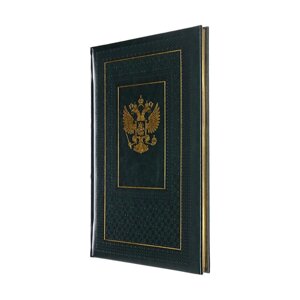 Записная книжка А4 64л кл deVENTE. Symbol, тв обл иск кож, тис ф,т тис,з ср, ляс, крм бл70, зел