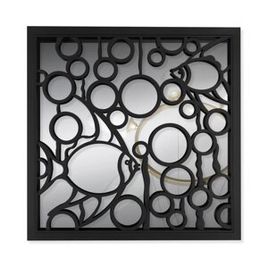 Зеркало настенное «Рыбка», зеркальная поверхность 34,5 34,5 см, цвет чёрный