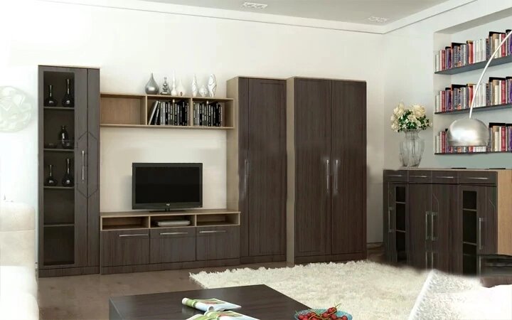 Гостиная 41 от компании ExpertMK - производство корпусной мебели - фото 1