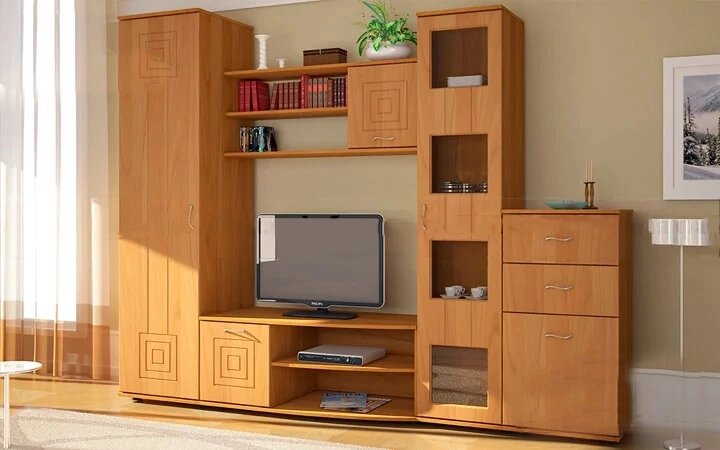 Гостиная 46 от компании ExpertMK - производство корпусной мебели - фото 1