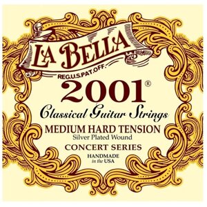 2001MH Medium Hard Комплект струн для классической гитары, ср-сильное натяж, La Bella