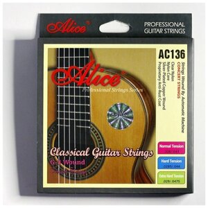 ALICE AC136-N струны для классической гитары, с антикоррозийным покрытием из высококачественного мат