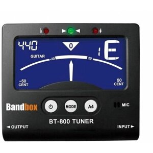BANDBOX BT-800 Цифровой метроном-тюнер хроматический для гитары, баса, скрипки, укулеле
