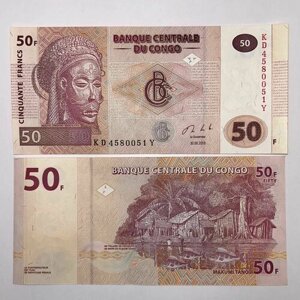 Банкнота Конго 50 франков 2013г