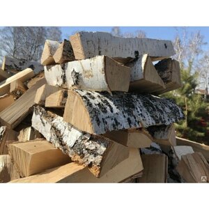 Березовые дрова длина 20-25 см с берестом 20 кг отборное качество