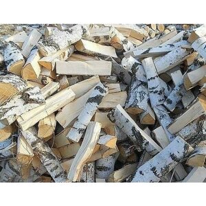 Березовые дрова интерьерные 25 кг без мусора
