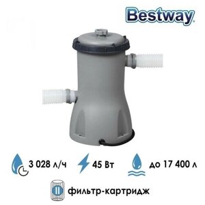 Bestway Фильтр-насос для бассейнов, с картриджем «II», 3028 л/ч, 58386 Bestway