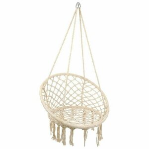 Бежевый плетёный гамак-кресло (60х80 см) (бежевый)