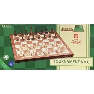 Большие деревянные шахматы с утяжелителем Турнирные №6 / Tournament №6 (Польша) (Wegiel)