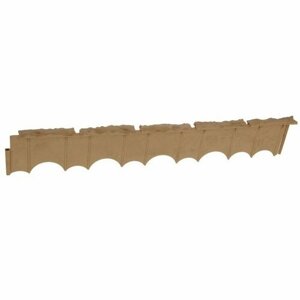 Бордюр «Камешки», 75 13 2 см, песочный (комплект из 4 шт)
