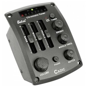 Cadic-1 Звукосниматель с 4-ех полосным эквалайзером, с тюнером, врезной, Belcat