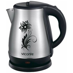 Чайник Viconte VC-3251, черный/серебристый