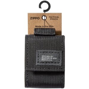 Чехол для зажигалки Zippo 48400 с фиксатором на ремень чёрный