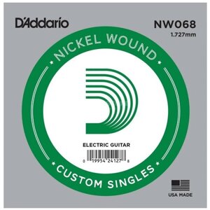 D'ADDARIO NW068 - одиночная струна для электрогитары