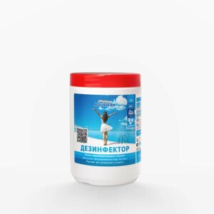 Дезинфектор медленный хлор Aqualeon в таблетках по 20 гр, 0,9 кг (банка)