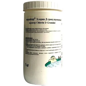 Дезинфицирующее средство Хлорин D aquatop гранулированный 1 кг