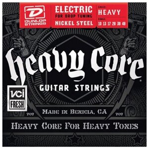 DHCN1048 Heavy Core Комплект струн для электрогитары, никелированные, 10-48, Dunlop