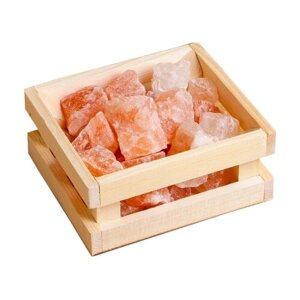 Добропаровъ Ящик с гималайской солью, 1 кг 15 см 13 см 7 см 1 кг розовый