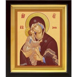 Донская икона Божией Матери, в деревянном киоте 19*22,5 см