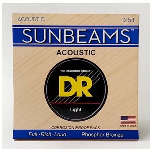 DR RCA-12 SUNBEAM струны для акустической гитары 12 54