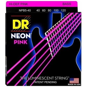 DR Strings NPB5-40 Струны для 5-струнной бас-гитары