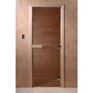 Дверь для сауны DoorWood (Дорвуд) 70x170 Основная серия Бронза