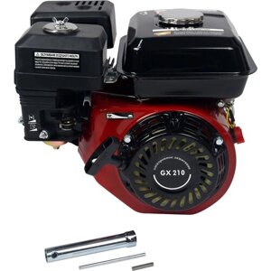 Двигатель бензиновый Krotof GX 210 (7,0 л. с, 212 куб. см, вал 19 мм) / для мотоблока, культиватора, генератора, мотопомпы /кротоф