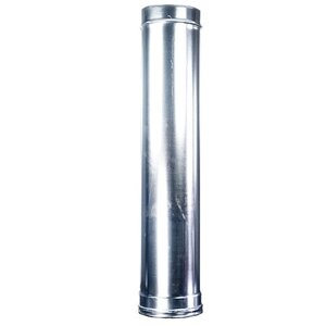 Дымоход труба 0,5 м оцинкованная сталь 0,5мм Металлик и Ко (125 мм)
