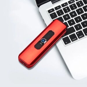 Электронная зажигалка-прикуриватель USB цвет Красный