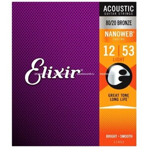 ELIXIR 11052 струны для акустической гитары