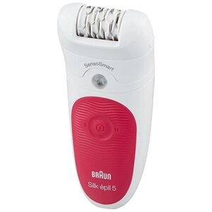 Эпилятор Braun 5-500 Silk-epil SensoSmart, малиновый