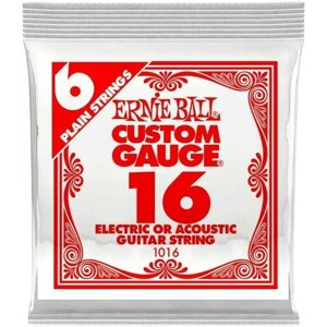 ERNIE BALL 1016 (016) одна струна для акустической гитары или электрогитары