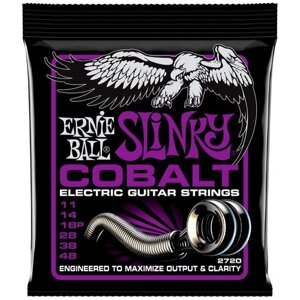 Ernie Ball 2720 Cobalt - Струны для электрогитары, Power Slinky (11-48)