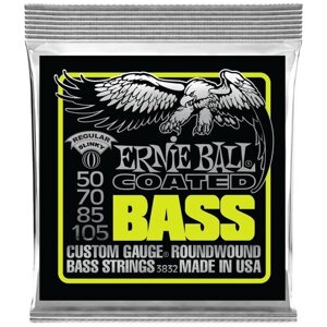 Ernie Ball 3832 струны для бас-гитары Coated Bass Regular Slinky (50-70-85-105)