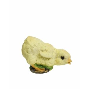 Фигурка декоративная садовая Цыплёнок наклонился, высота 8.5 см KSMR-123348/F070