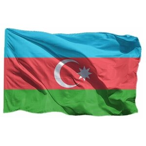 Флаг Азербайджана на флажной сетке, 70х105 см - для флагштока