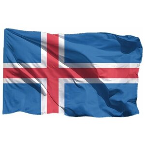 Флаг Исландии на сетке, 70х105 см - для уличного флагштока