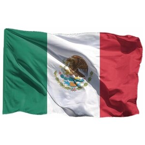 Флаг Мексики на флажной сетке, 70х105 см - для флагштока
