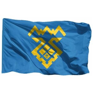 Флаг Тольятти на шёлке, 90х135 см - для ручного древка