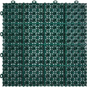 Газонная решетка Pol Piast 30х30х1,1см 9 шт 0.81м² цвет зеленый