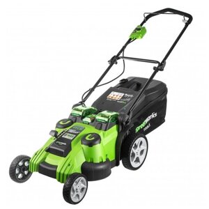 GreenWorks G40LM49DB, TwinForce, 40V, 49 см, без АКБ и ЗУ Газонокосилка аккумуляторная (2500207)