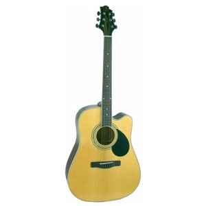 GREG BENNETT GD100SC/N акустическая гитара с вырезом, дредноут, цвет натуральный