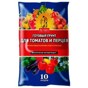 Грунт Сам себе Агроном для томатов и перцев 10л