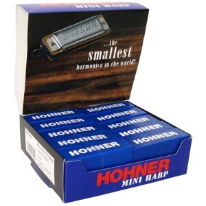 Губная гармошка Hohner Mini Harp, упаковка 20 шт. (M91505) C, серебристый