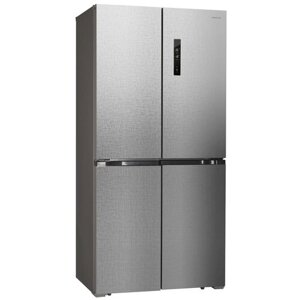 Холодильник hiberg RFQ-490DX nfxq, серебристый