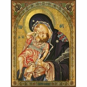 Храмовая икона Божья Матерь Взыграние младенца, арт ДМИХ-358